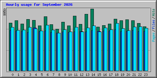 Hourly usage for September 2026